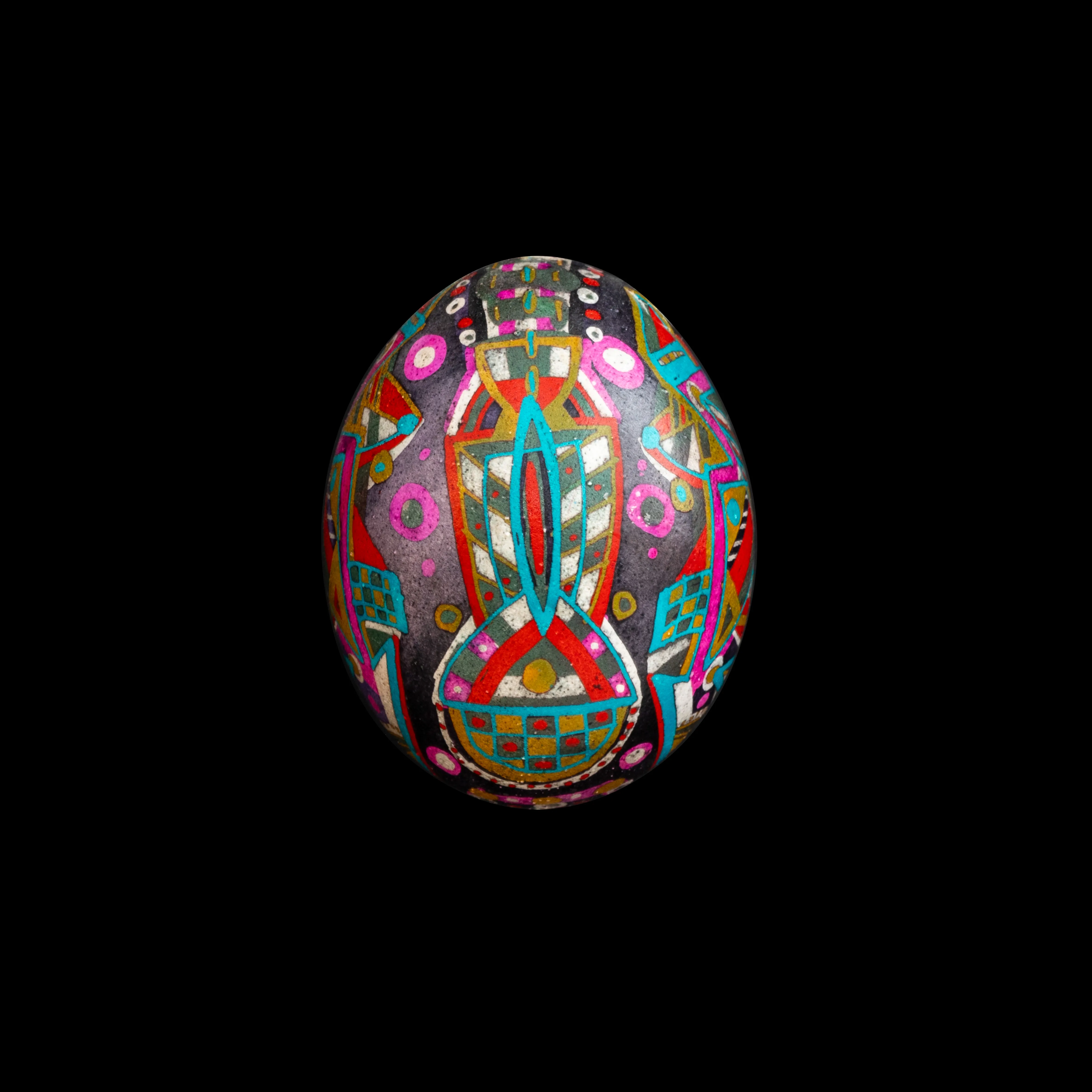 Image of геометрична 2020 by Синтез Традиції, made of віск, яйце, барвник, Писанки medium, from Львів, part of the геометричні орнаменти series Photo 1 of 2.
