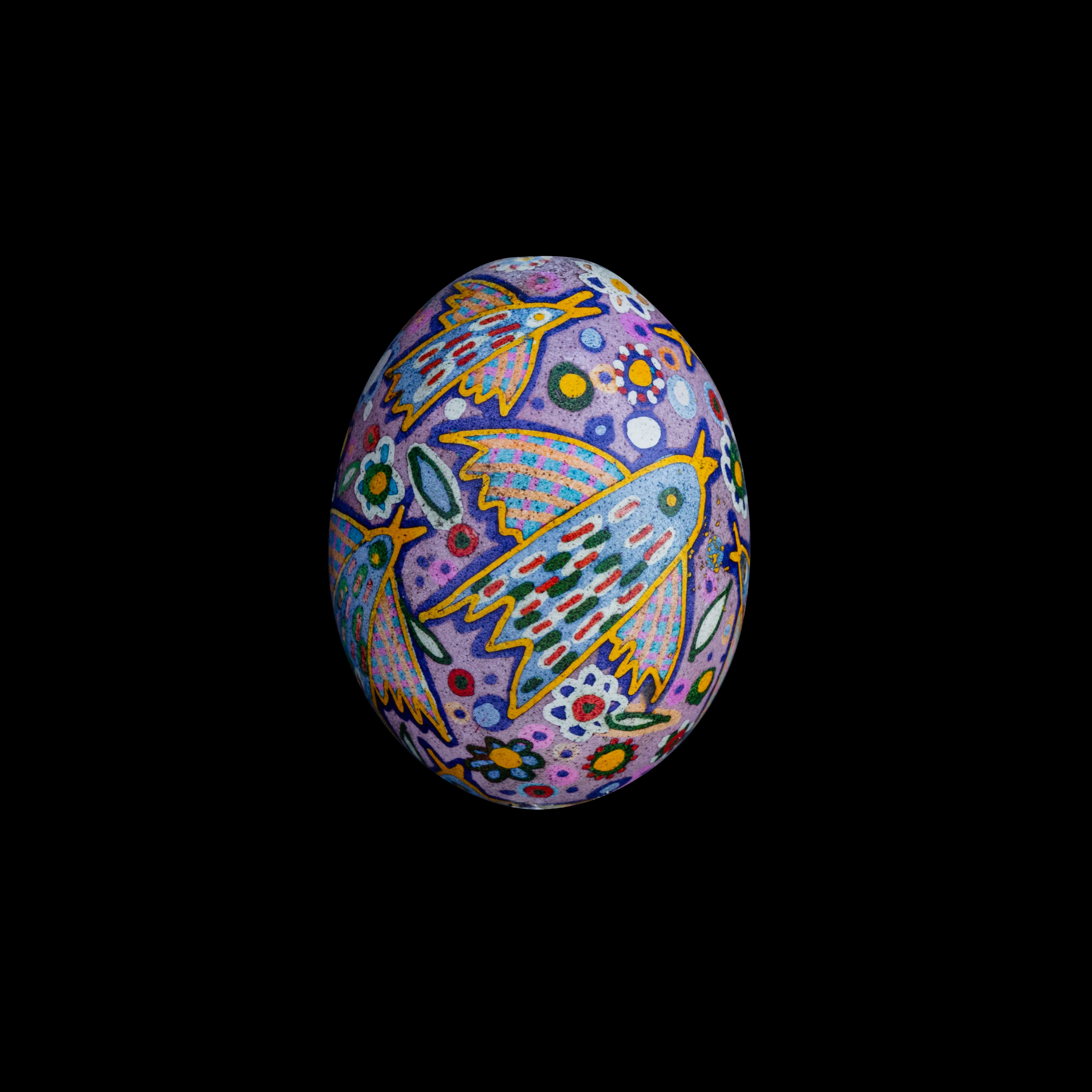 Image of з пташками 2023 by Синтез Традиції, made of віск, яйце, барвник, Писанки medium, from Львів, part of the зооморфні орнаменти series Photo 2 of 2.