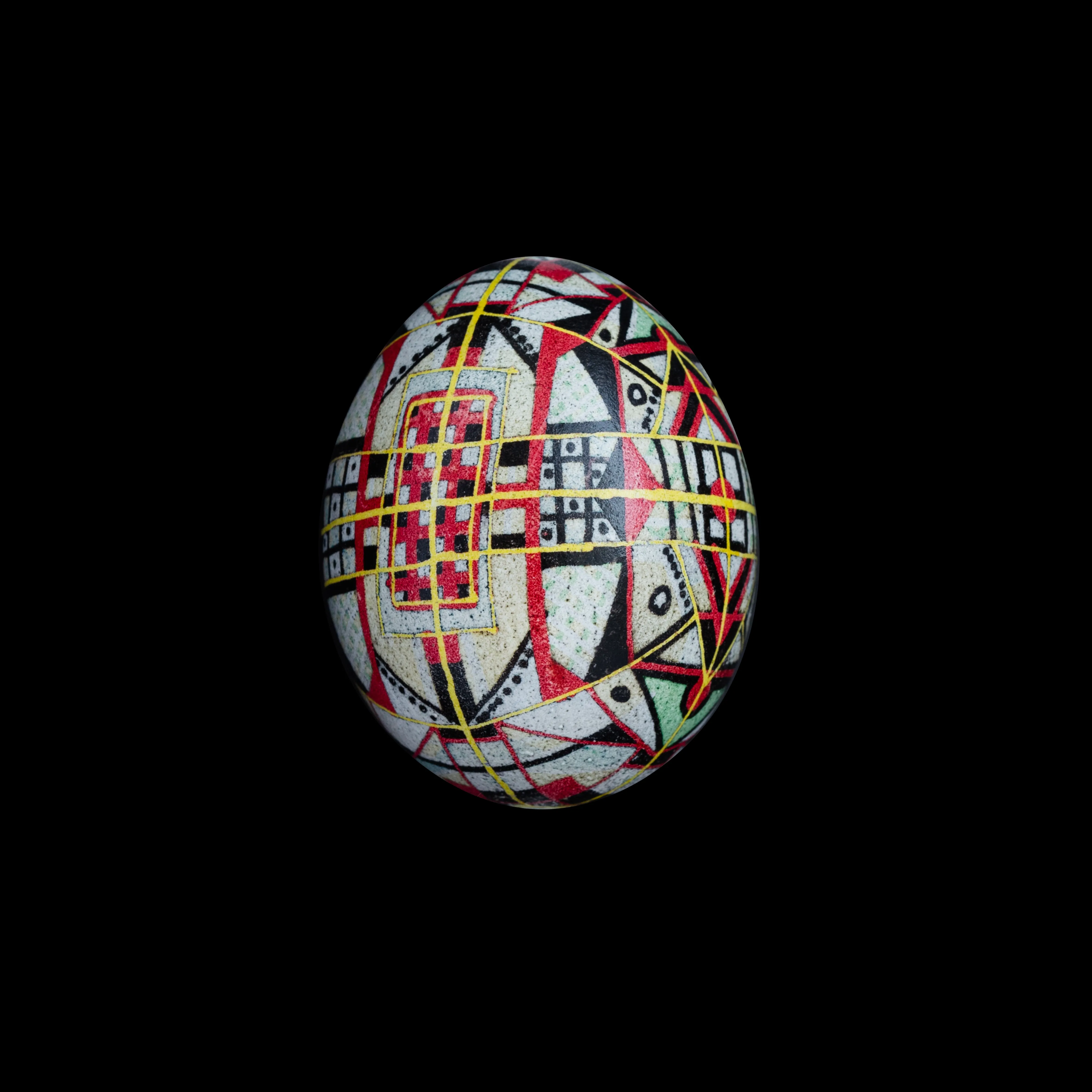 Зображення "геометрична 2018" від Синтез Традиції, матеріали: віск, яйце, барвник, медіум: Писанки, місто: Львів, серія: геометричні орнаменти Фото 2 з 2.