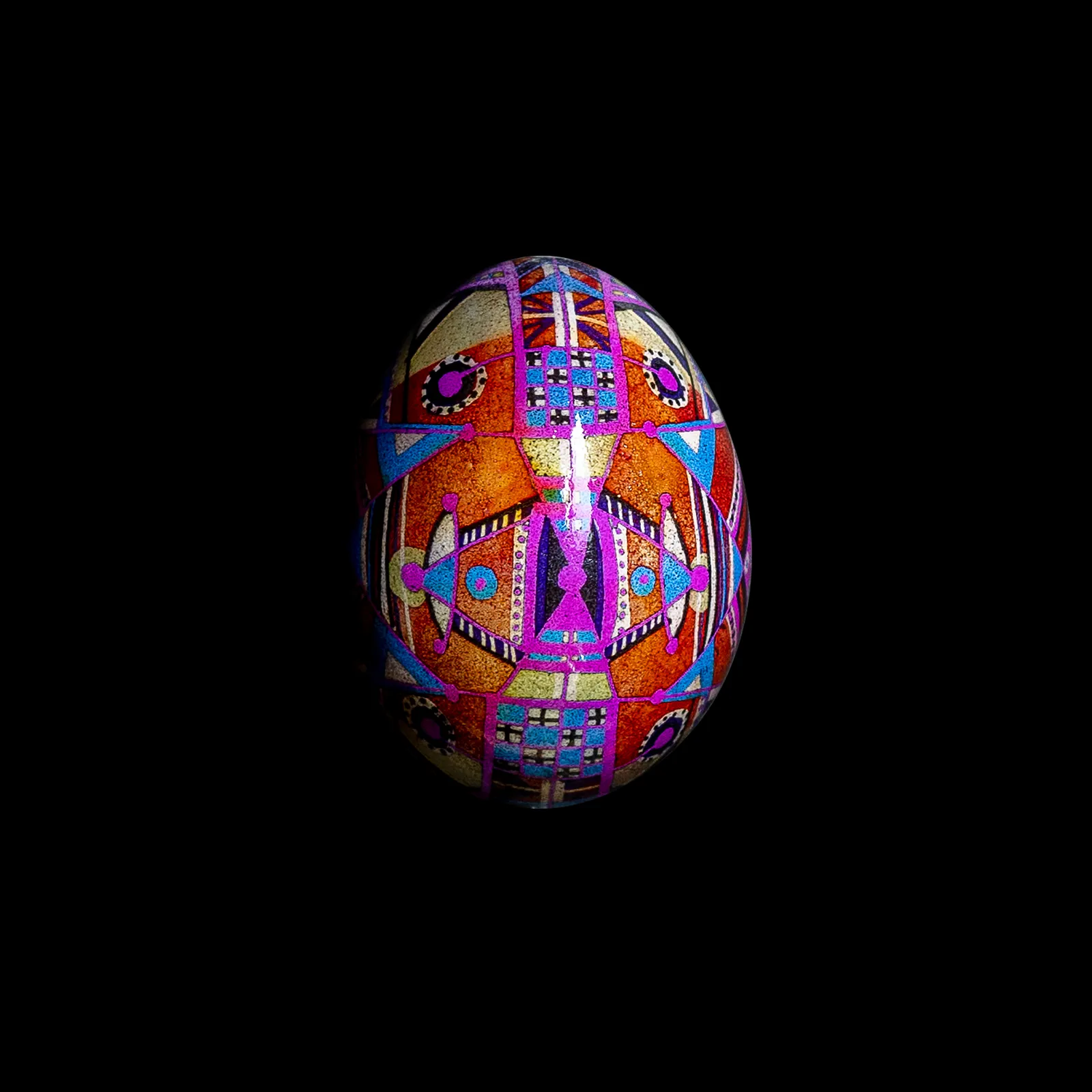 Image of геометрична 2023 by Синтез Традиції, Писанки medium, part of the геометричні орнаменти series Photo 1 of 2.
