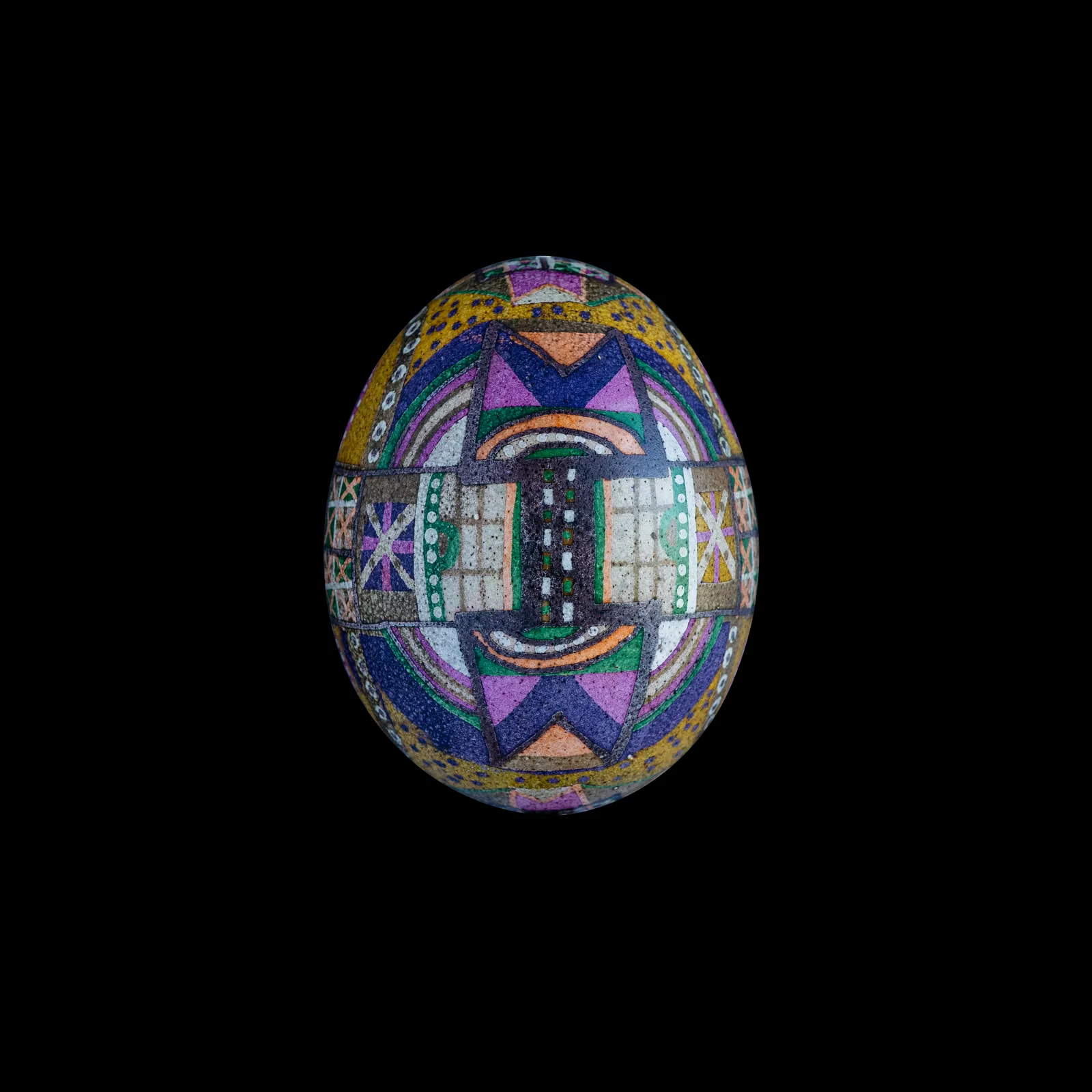 Image of геометрична 2024 by Синтез Традиції, Писанки medium, part of the геометричні орнаменти series Photo 1 of 2.